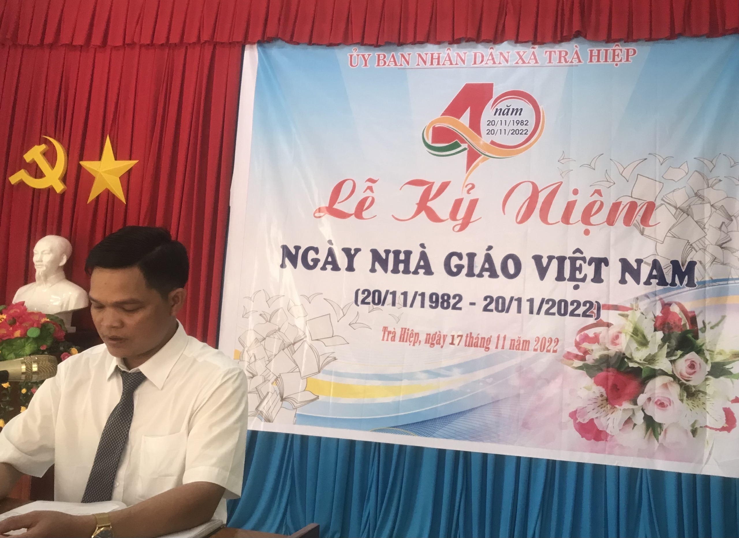 Xã Trà Hiệp tổ chức gặp mặt kỷ niệm ngày Nhà giáo Việt Nam 20 tháng 11 năm 2022